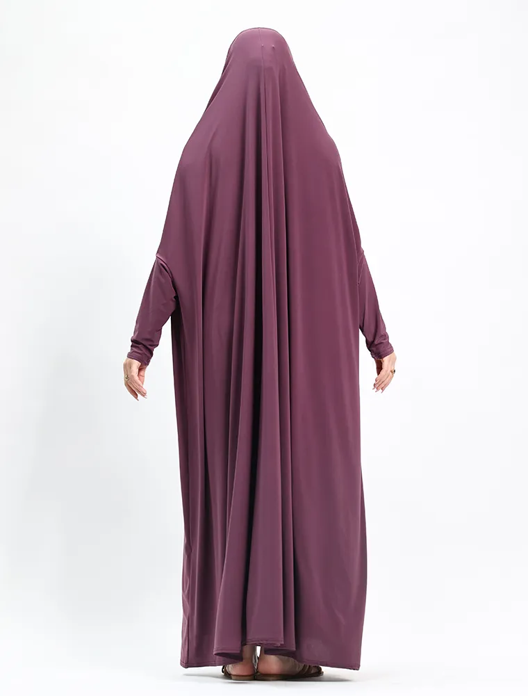 Mauve Jersey Jilbab